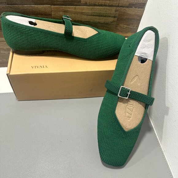 Vivaia Square-Toe Mary-Jane (Margot Mary-Jane) Women's Flats Size 8.5 NIB - Picture 5 of 8